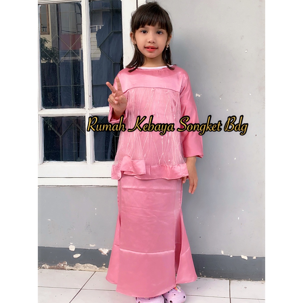 DRESS ANAK KINARA DUYUNG SARIMBIT (BISA COD) / GAUN PESTA ANAK HIJAB PANJANG