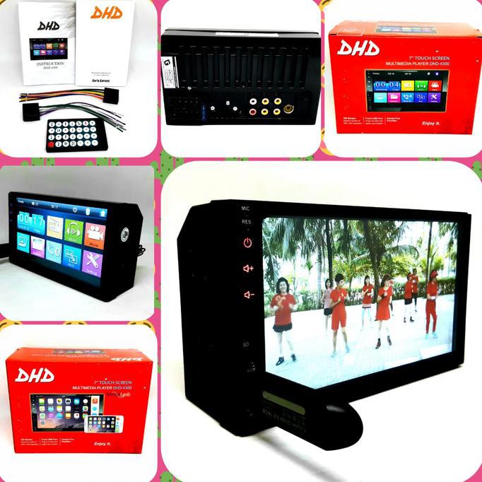 READY TV MOBIL HEADUNIT DOUBLEDIN DHD - 4300 BODY PENDEK - HEADUNIT