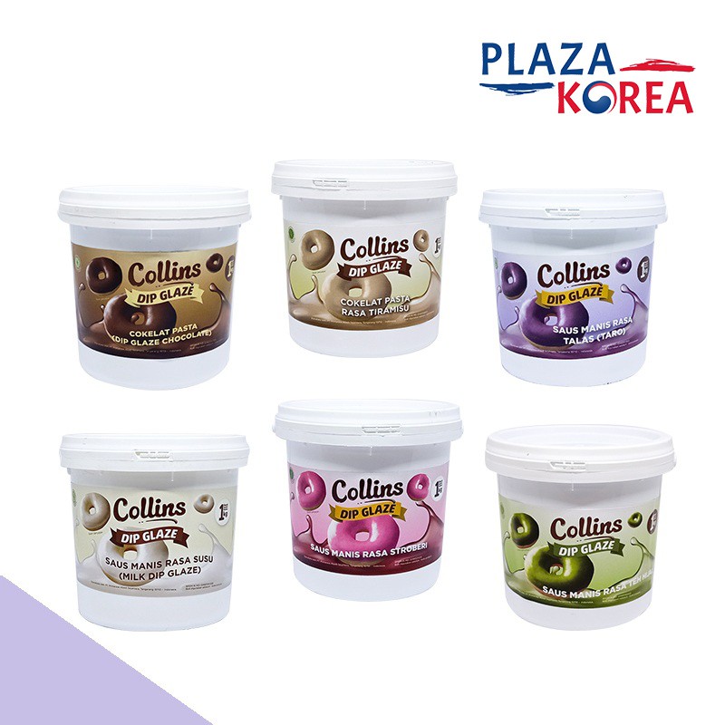 

COLLINS DIP GLAZE 1 KG - COLLIN TOPPING CELUPAN DONAT VARIAN RASA