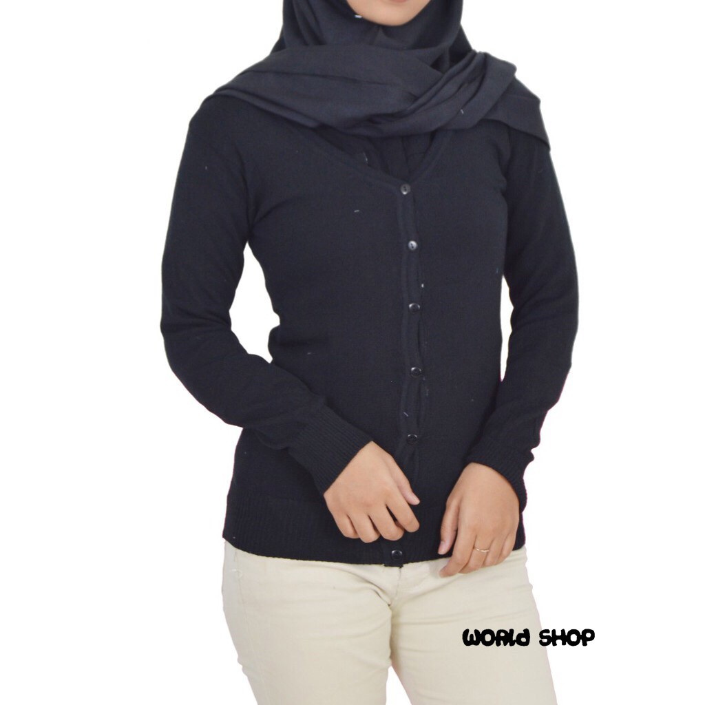 Cardigan Basic | Cardigan Rajut | Kardigan Wanita|  Rajut