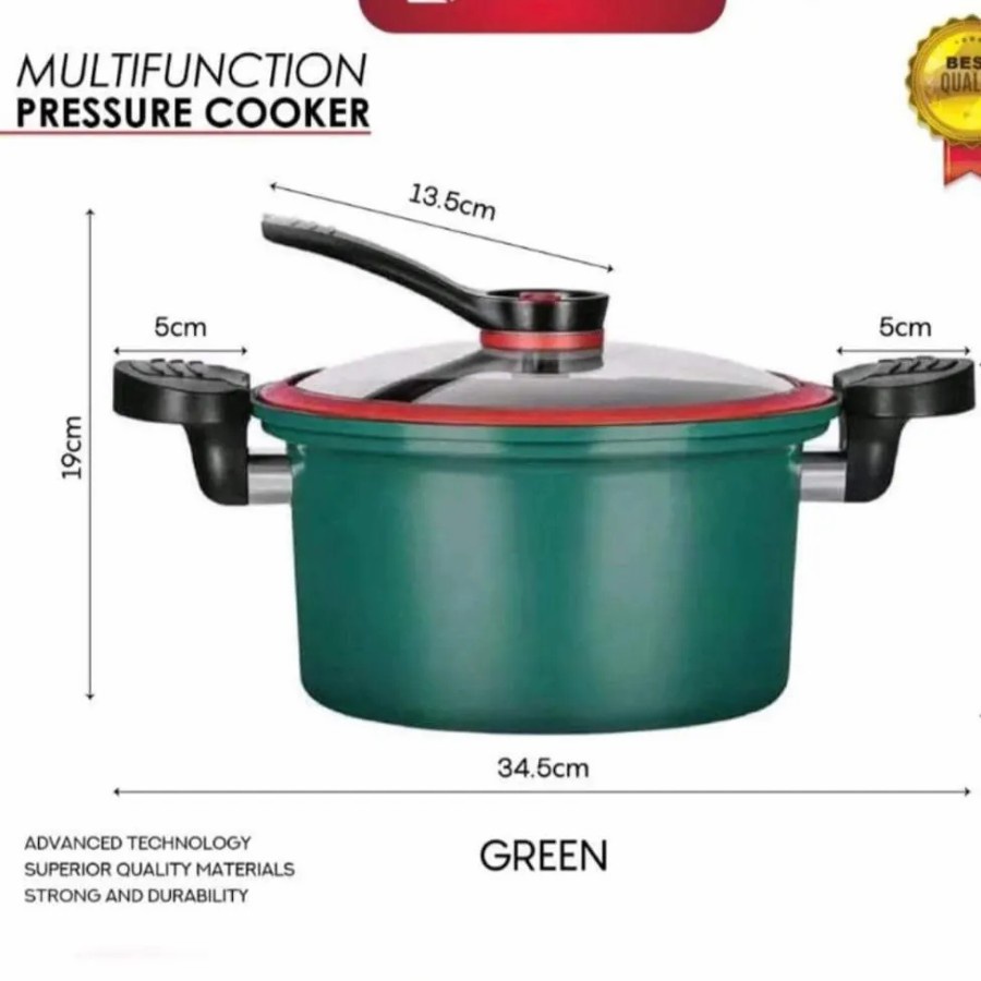 [COD] PANCI PRESTO 3.5 LITER PRESSURE COOKER POT ANTI LENGKET MELUNAKAN DAGING ANTI LENGKET