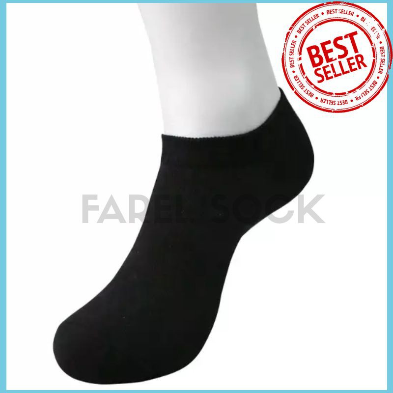 kaos kaki pendek hitam mata kaki