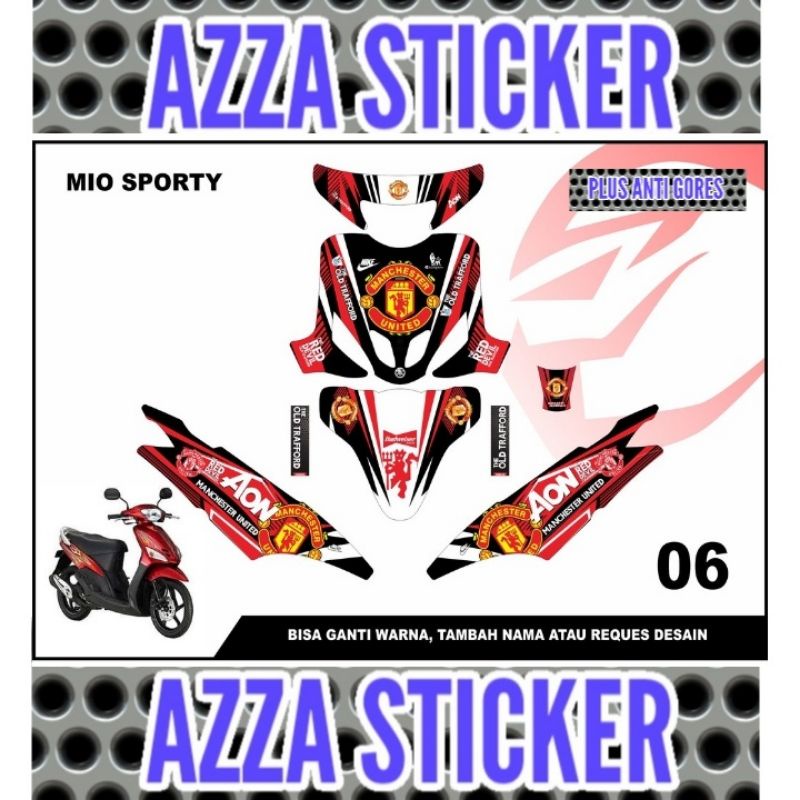 Stiker Dekal Mio Sporty Striping Motor Mio Sporty Full Sticker Decal Mio Sporty Stiker Motor Mio Spo