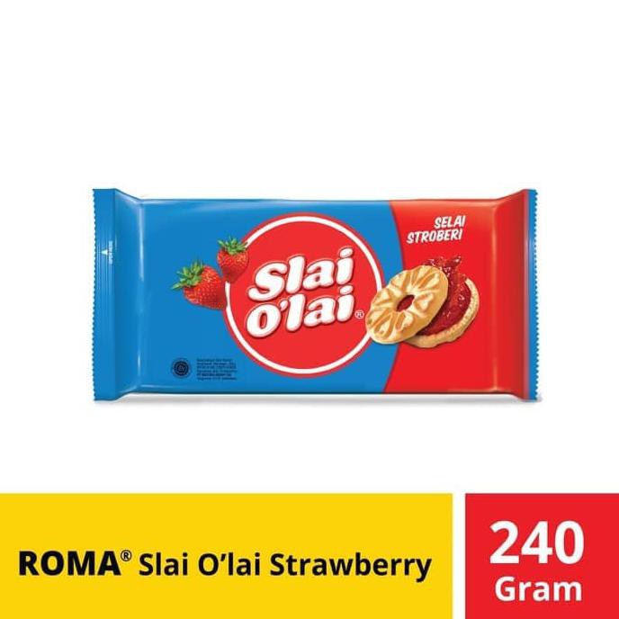 

TERMURAH Roma Slai O'Lai Strawberry @240 Gr BEST SELLER