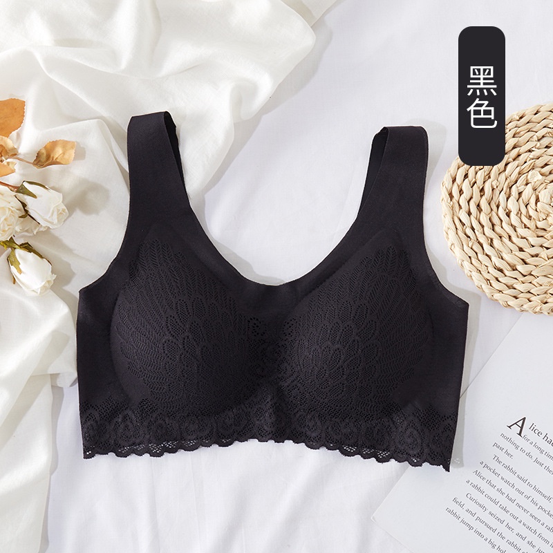 MURHOL Bra Wanita Seamless Lace Bh Perempuan Anti Nyeplak Pakaian Dalam Cewek Bahan Halus Lembut
