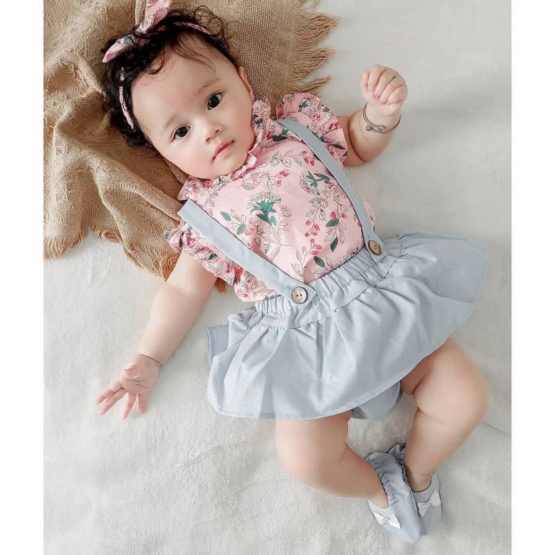 GEMPITA / TALITHA / GIANNA / NALISA / MICHA Dalmi audrey SAKURA Baju Jumper  Bunga Bandana Sepatu Pergi Lucu Fashion Anak Bayi Terlaris Murah