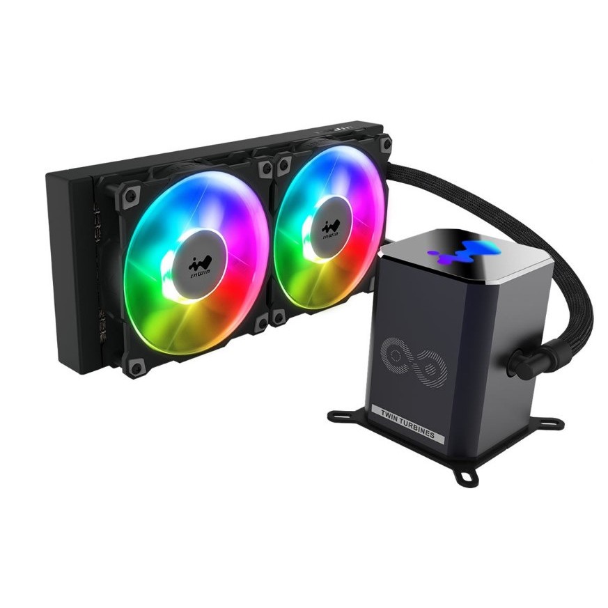 FAN PROCESSOR InWin SR24 PRO 240mm ARGB AIO Twin Turbine- CPU COOLER