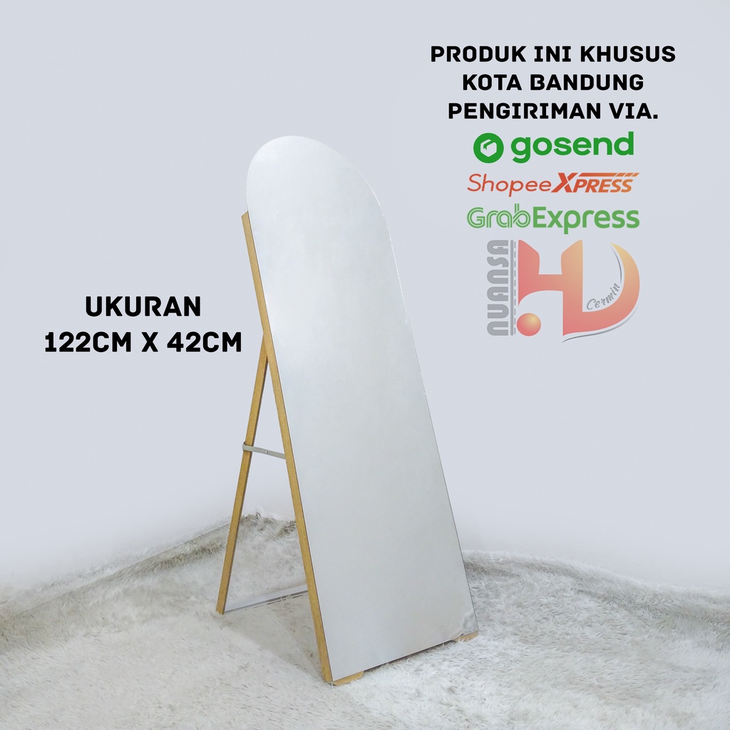 STANDING MIRROR OVAL FULL BODY TERBARU KHUSUS KOTA BANDUNG