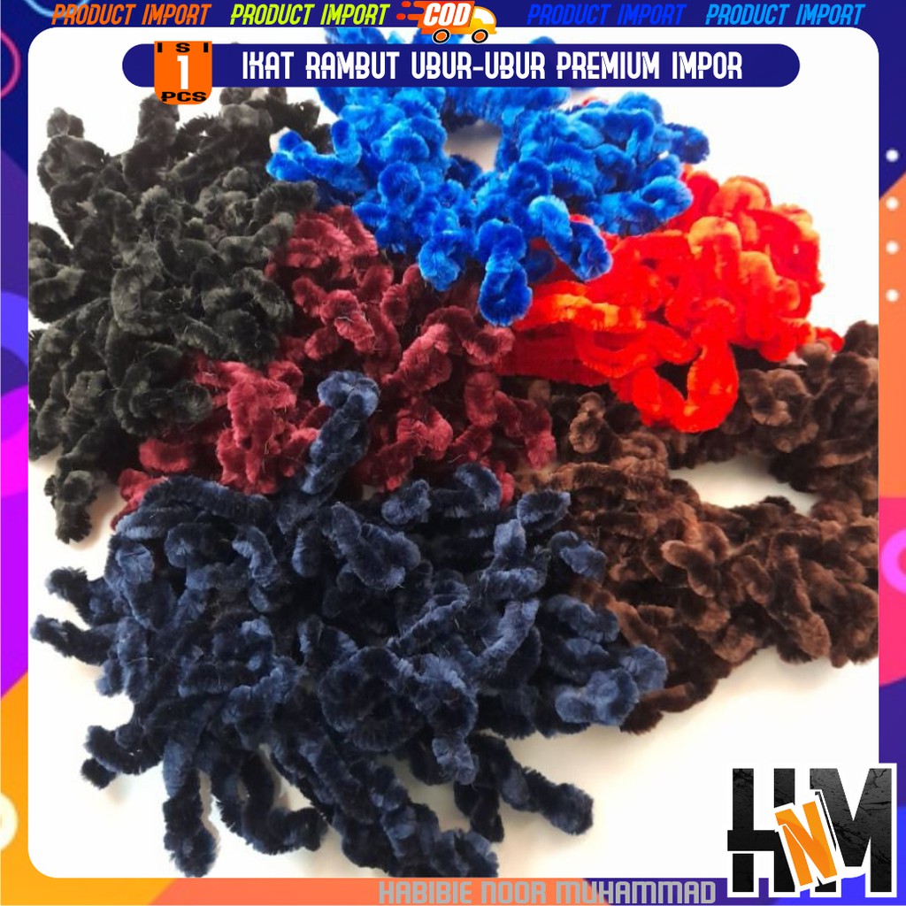 Ikat Rambut Ubur-Ubur Size Besar Impor-1