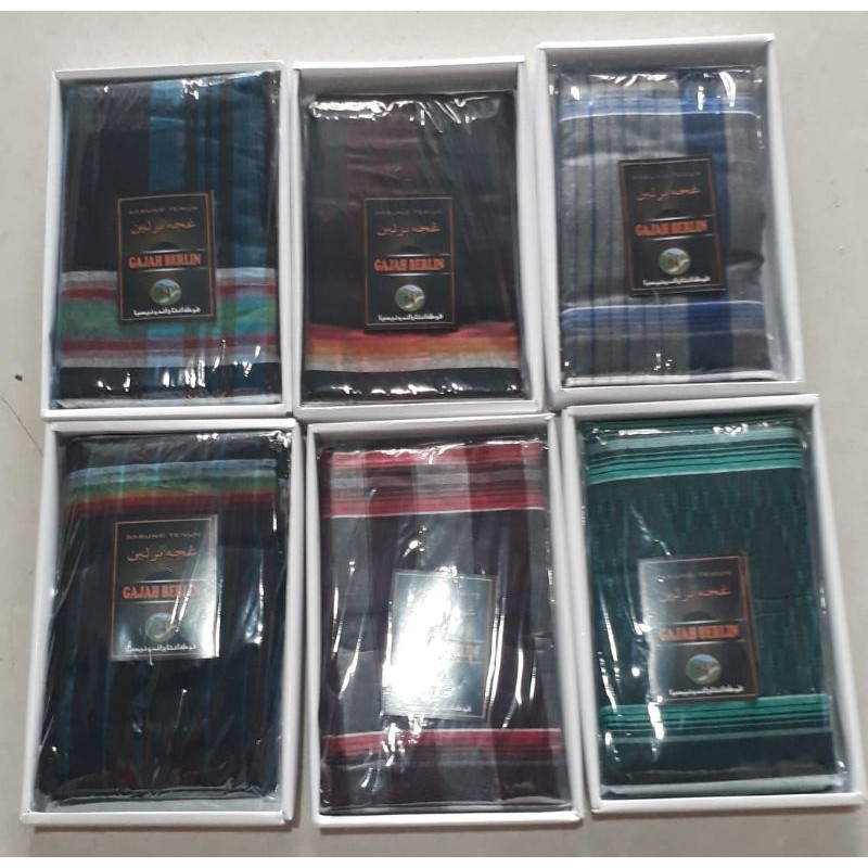 Sarung doby dewasa kemasan box gajah berlin