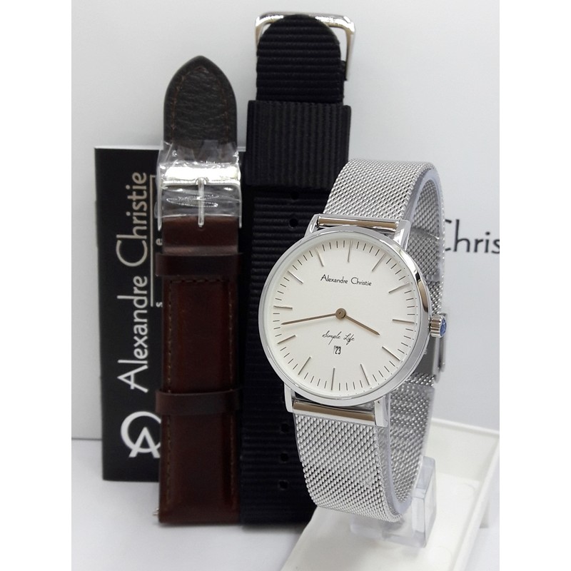 Jam Tangan Wanita Alexandre Christie AC 8566 LD FSV Original
