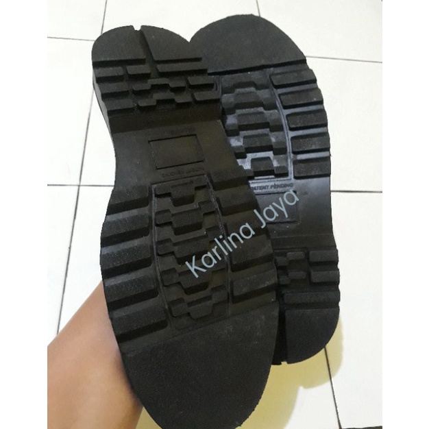 Sole karet potong Sepatu Safety - Model Sole sepatu CAT-Caterpillar Bahan Bagus Warna Hitam