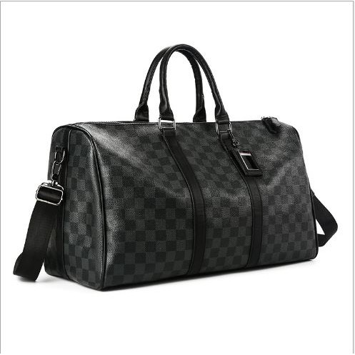 Tas Duffel Messenger Tas selempang pria wanita Tas Travel Messenger / Gym Bag Motif Damier lv