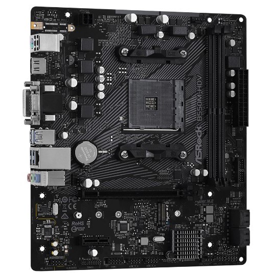 ASRock B550M-HDV (AM4, AMD Promontory B550, DDR4, USB3.2, SATA3)