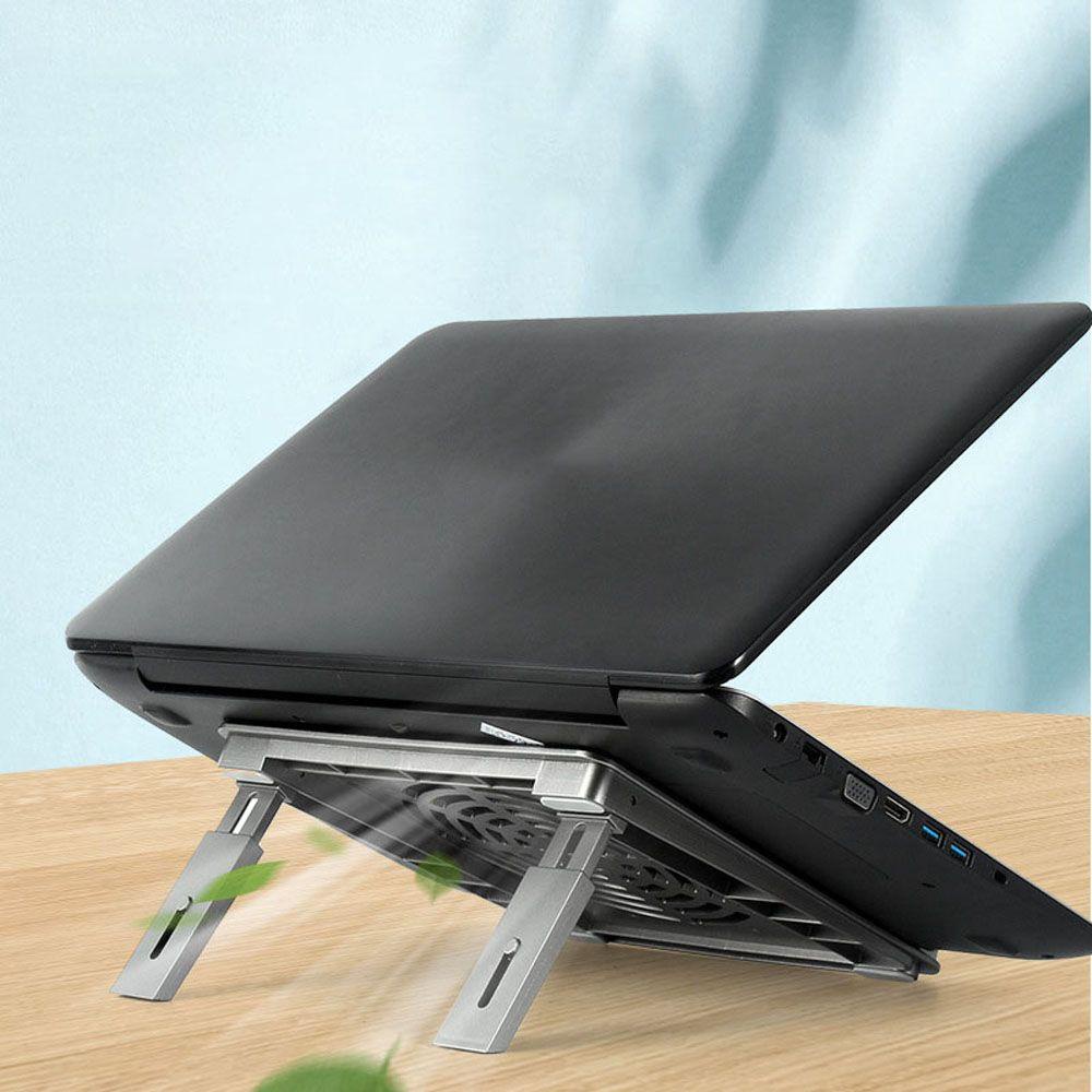 Augustina Stand Laptop Portable Multifungsi Dengan Kipas Pendingin Laptop Dukungan Aksesoris Notebook Adjustable Tablet Stand