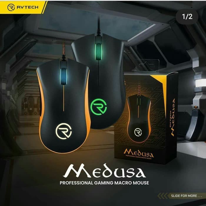 Mouse Gaming RGB RV TECH Medusa Wired