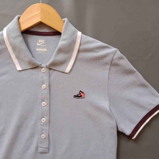 Poloshirt Nike shoe logo bordir