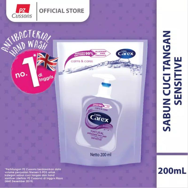 Sabun Cuci Tangan Carex Beli 1 Gratis 1 Hand Wash Sensitive DOY 200 ml