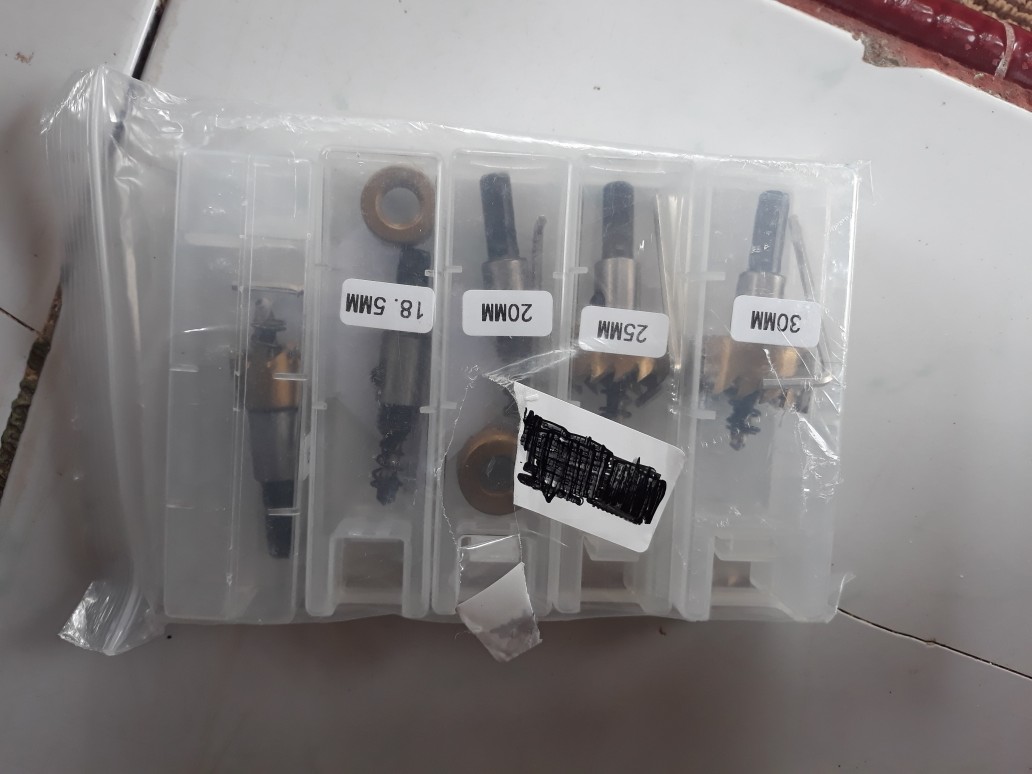 Mata Bor Carbide Tip Wood Metal Hole Cut 5 Pcs