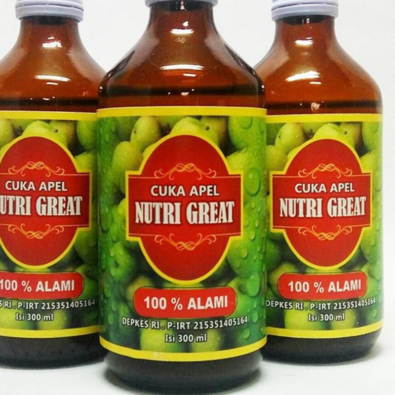 

µÇ7 Cuka Apel Nutri Great 300 ml ORIGINAL LARIS