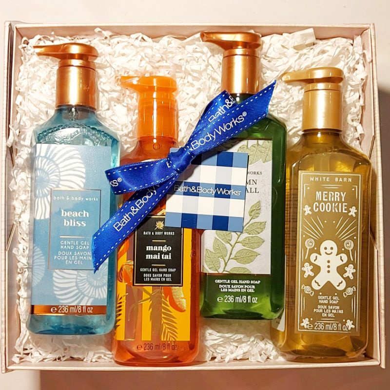 BBW GENTLE GEL FOAMING HAND SOAP GIFT SET PAKET BATH &amp; BODY WORKS