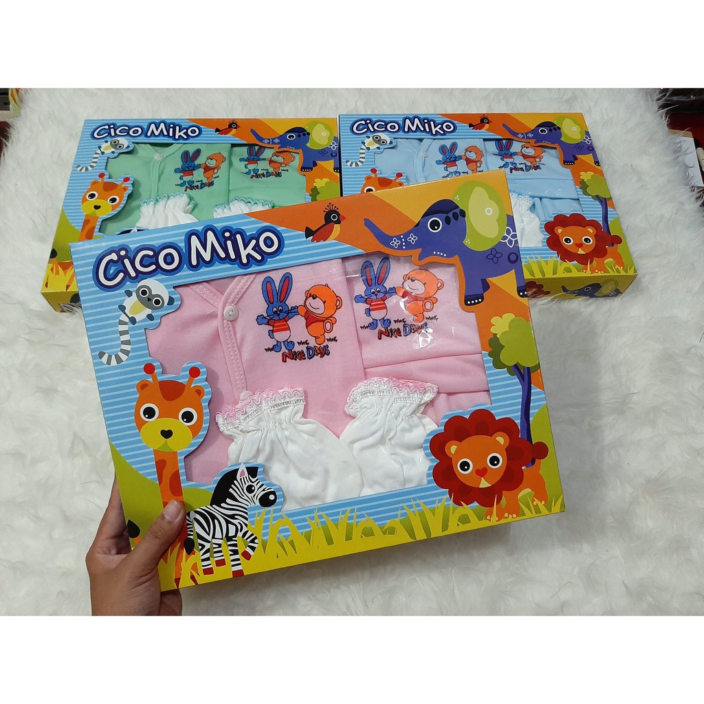 CICO MIKO SET KADO PAKAIAN BAYI - SET KADO BAYI BARU LAHIR