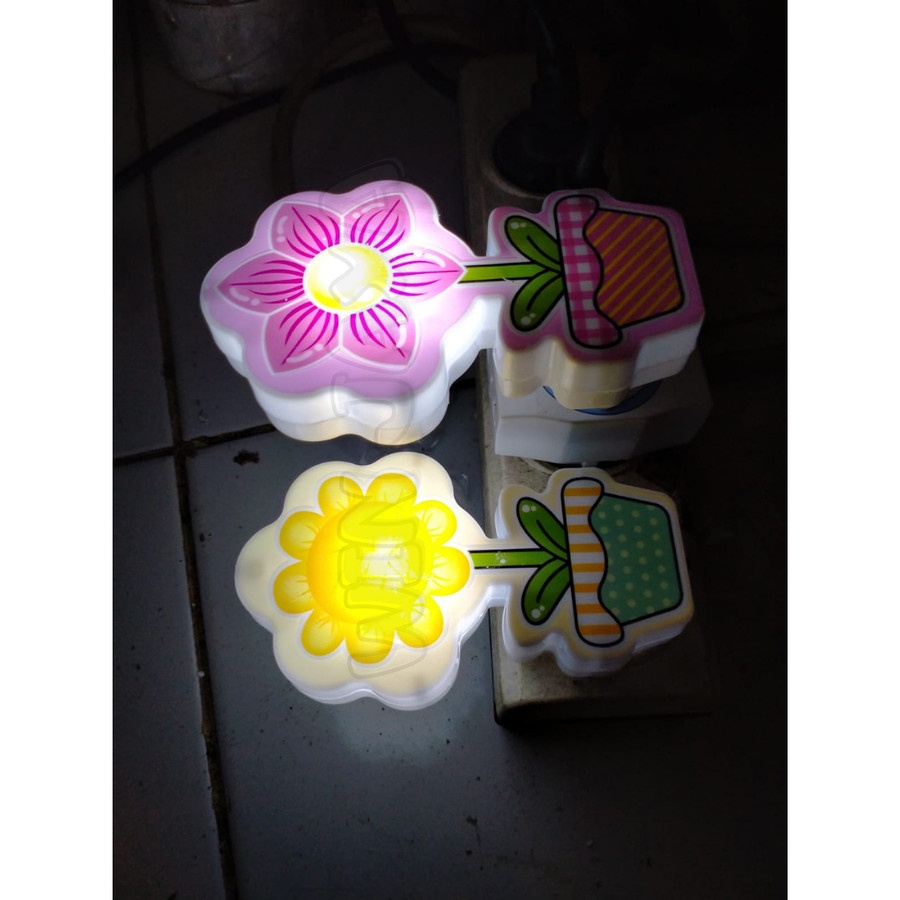 LAMPU TIDUR LED BUNGA LAMPU MALAM LAMPU HIAS BUNGA