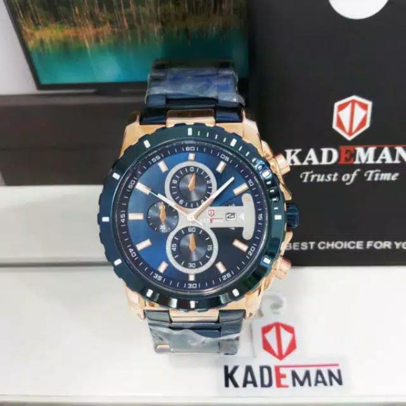 JAM TANGAN PRIA KADEMAN WATER PROFF 5OM COMBI