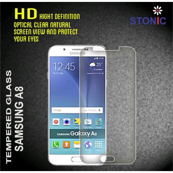 Tempered Glass Protector/Anti Gores Kaca HP/Smartphone Samsung A8 Pelindung Layar Handphone Stonic