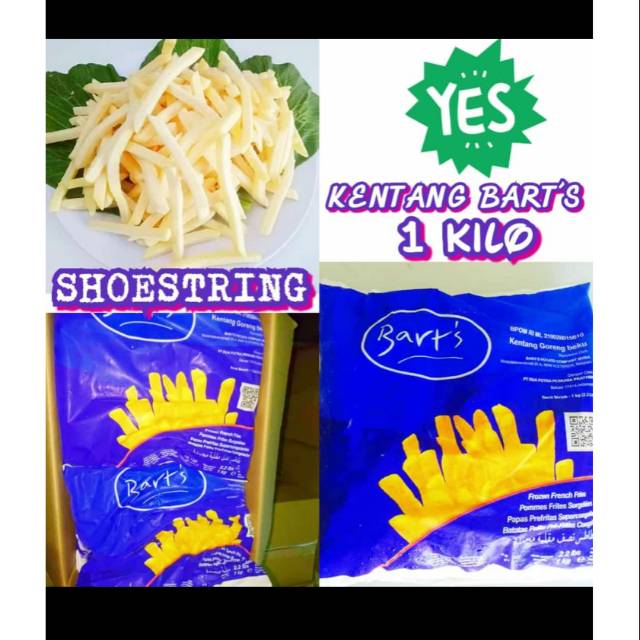 

Barts kentang goreng 1kg