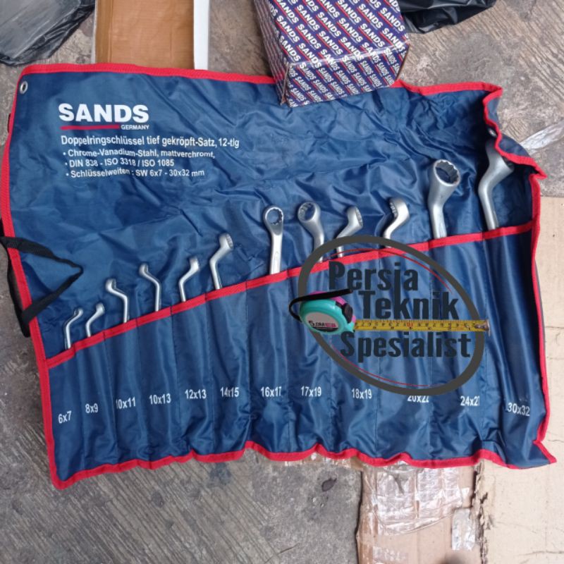 Kunci ring 6 - 32 kunci set ring SANDS
