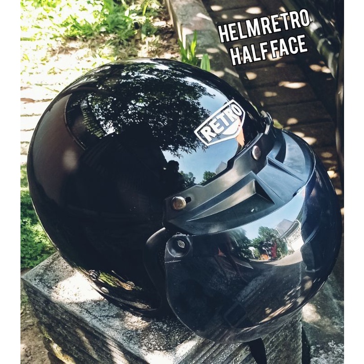 HELM RETRO HALF FACE DEWASA