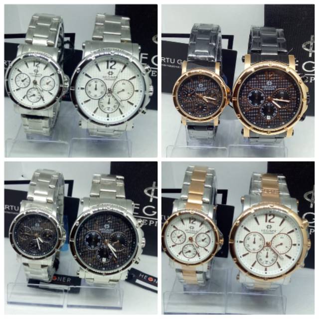 JAM TANGAN COUPLE HEGNER CHORONO HW431 ORIGINAL