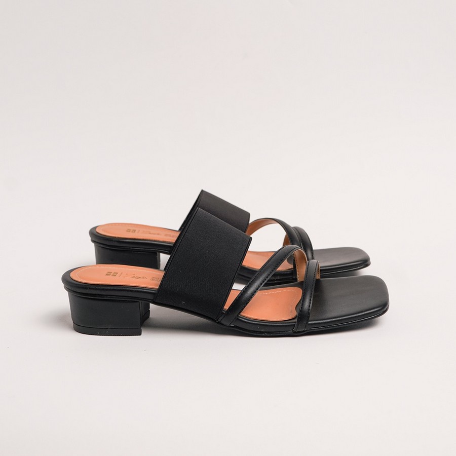 Zavatu-Ori Sepatu Sandal Heels WanitaHak Tahu Hitam  Premium Ukuran 41-45 Trendy Terbaru