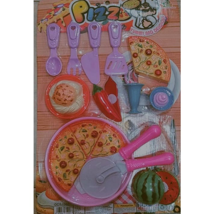 MAINAN PIZZA Cheezy Pizza YUMMY &amp; DELICIOUS #Bonus Majalah Anak