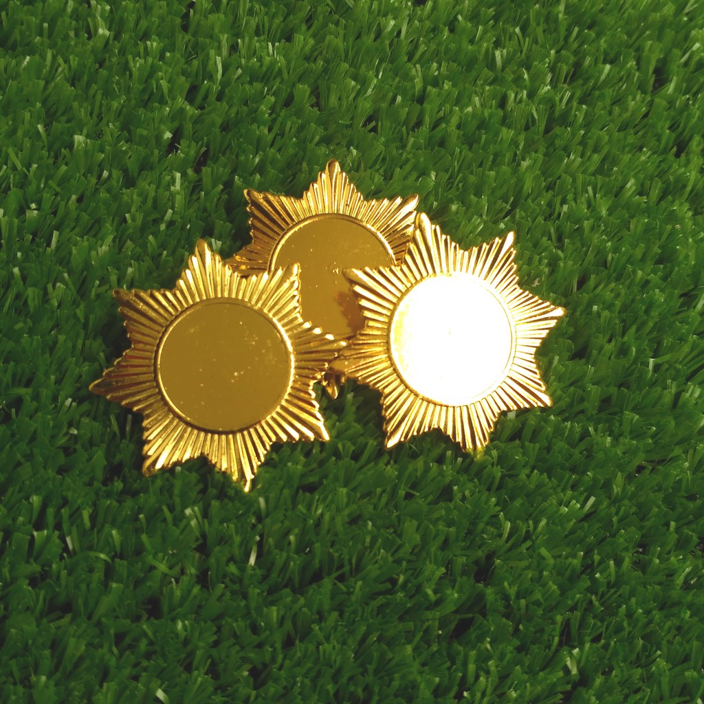 Pin kosongan polosan pin bintang 8