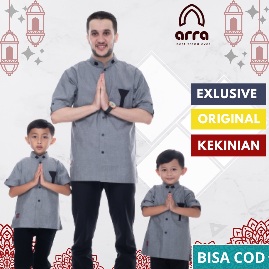 Kemeja koko couple ayah dan anak baju koko couple ayah anak laki laki pria dewasa kurta couple ayah 