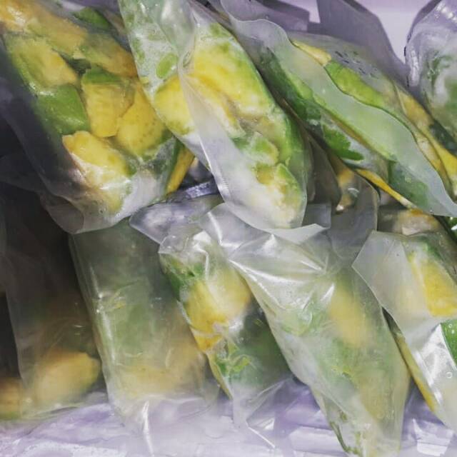 

Alpukat Mentega Beku - Alpukat Matang Siap Makan Dikemas Vacuum - Frozen Avocado