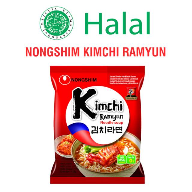 

MIE INSTAN NONGSHIM KIMCHI RAMYUN NOODLE SOUP HALAL MUI
