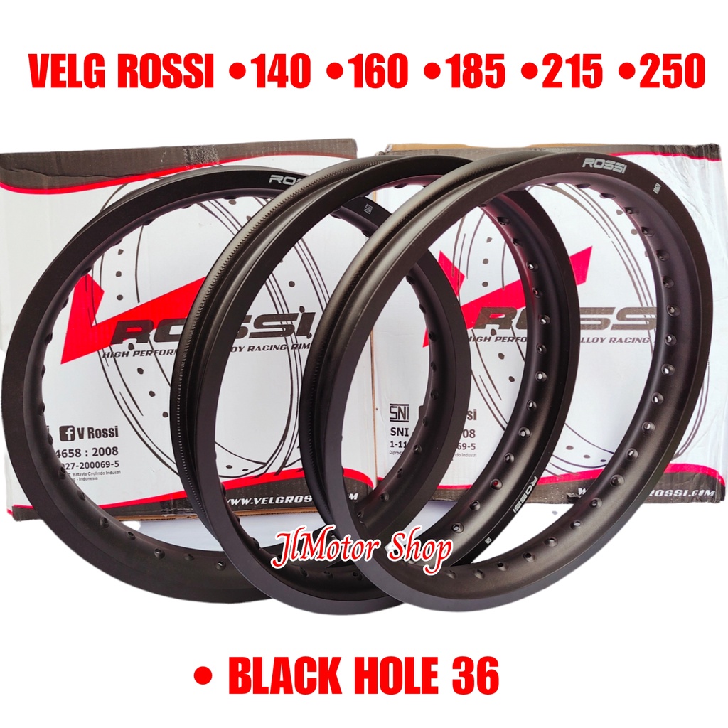 VELG ROSSI RING 18 140 160 - 160 185 - 185 215 - 160 215 / 250 300 / 300 350 Ring 18 SEPASANG 2 PCS - VELG VROSSI RING 18 140 160 / 160 185 / 185 215 / 160 215 / 250 300 / 300 350 HITAM BLACK GOLD EMAS SILVER BIRU