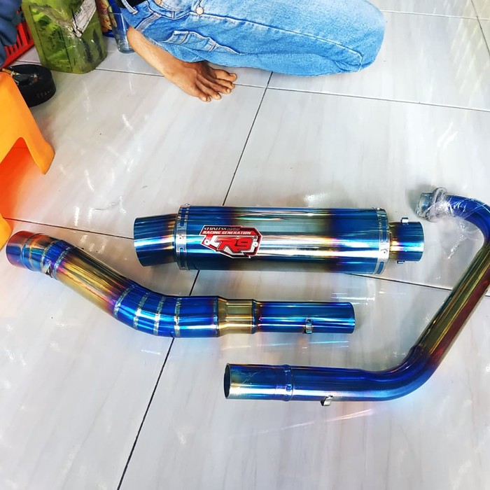 KNALPOT RACING MOTOR R9 BLUEMOON VIXION - FU - R15 - CBR