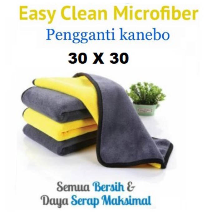 KAIN LAP MICROFIBER 30X30 CM 2 SISI PREMIUM