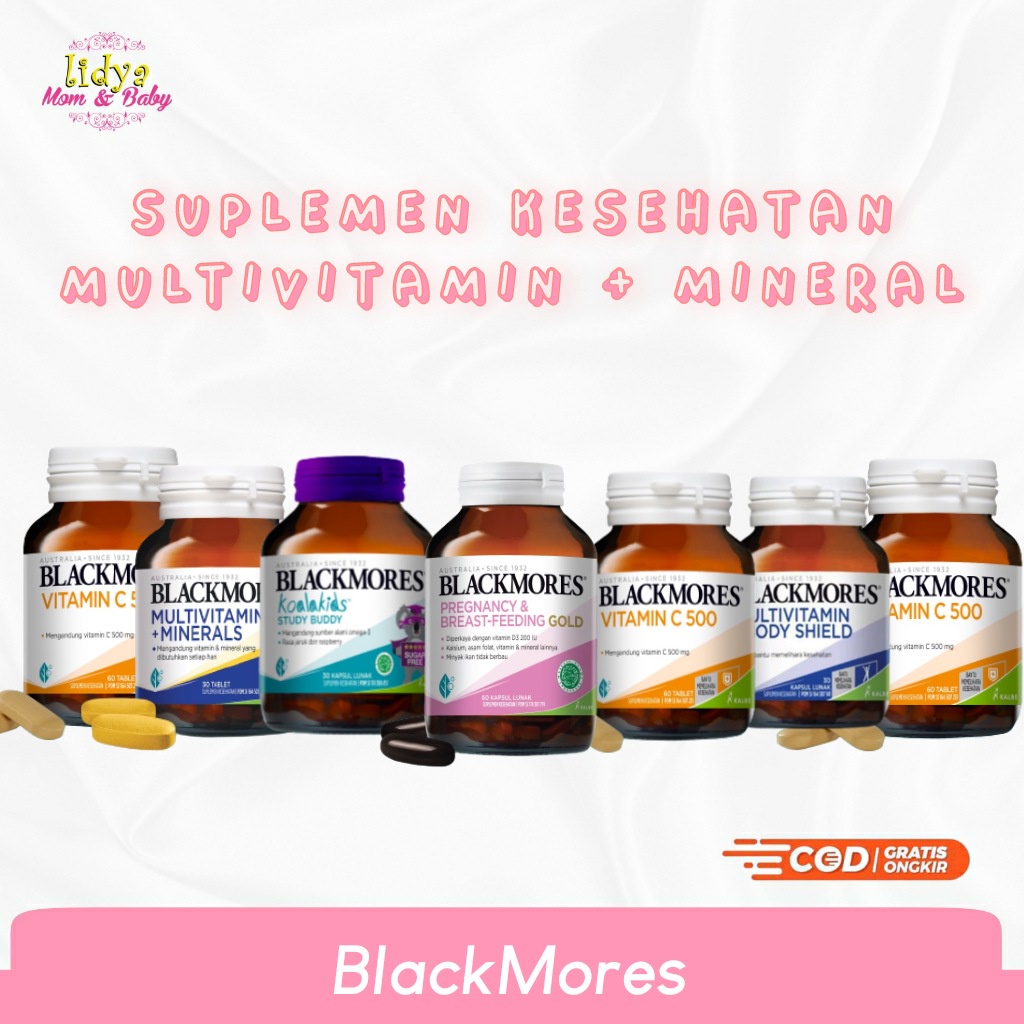 BLACKMORES MULTIVITAMIN MINERALS VITAMIN UNTUK IBU HAMIL, ANAK DAN DEWASA VITAMIN DAYA TAHAN TUBUH SERTA SUPLEMEN NAFSU MAKAN