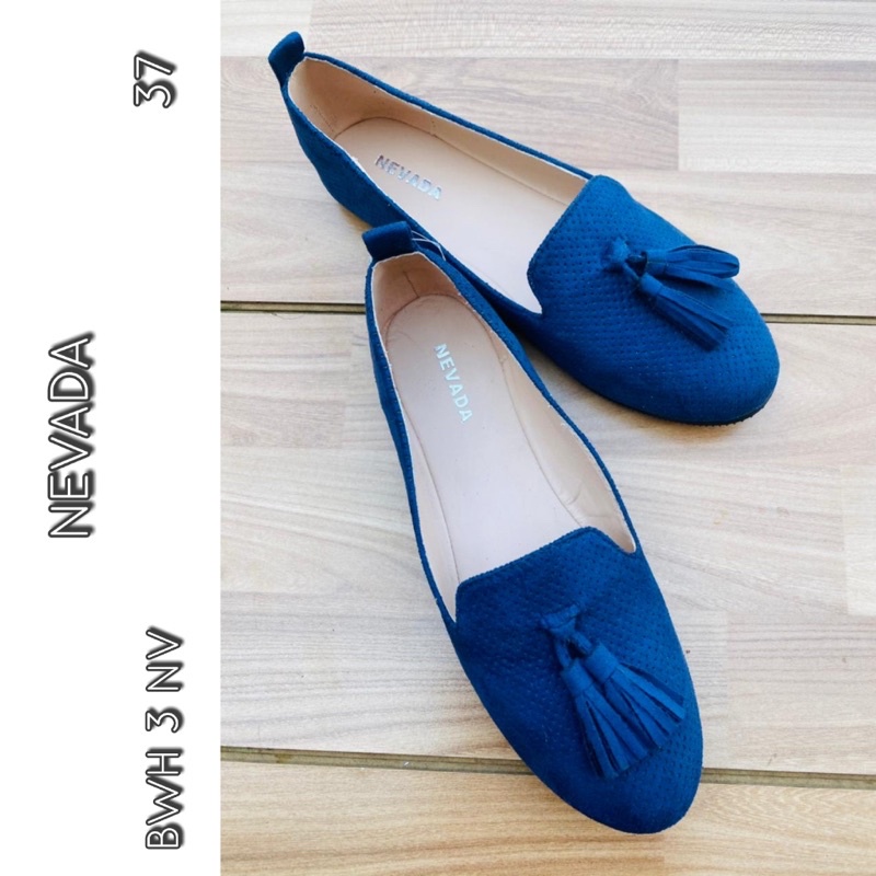 sepatu flat bwh3navy