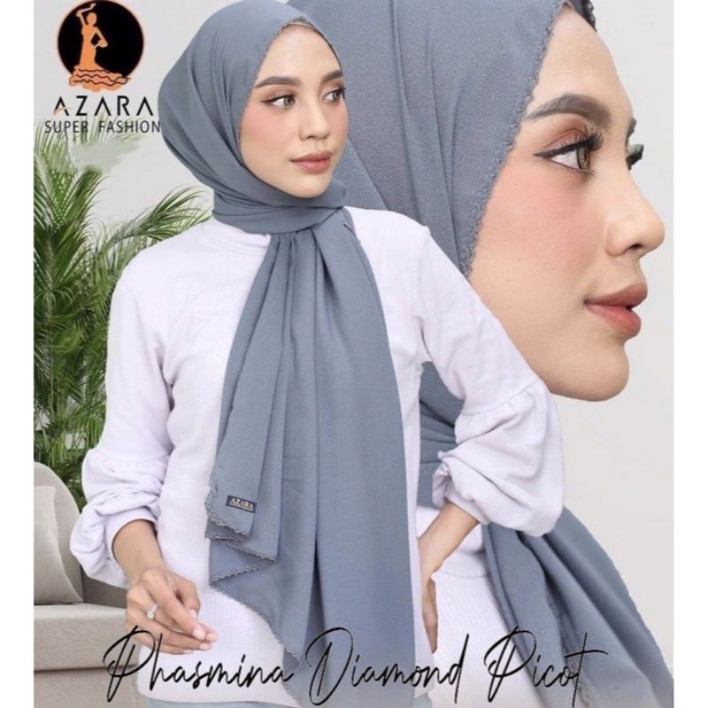 pashmina Azara - hijab pashmina diamond Azara - hijab instan - jilbab