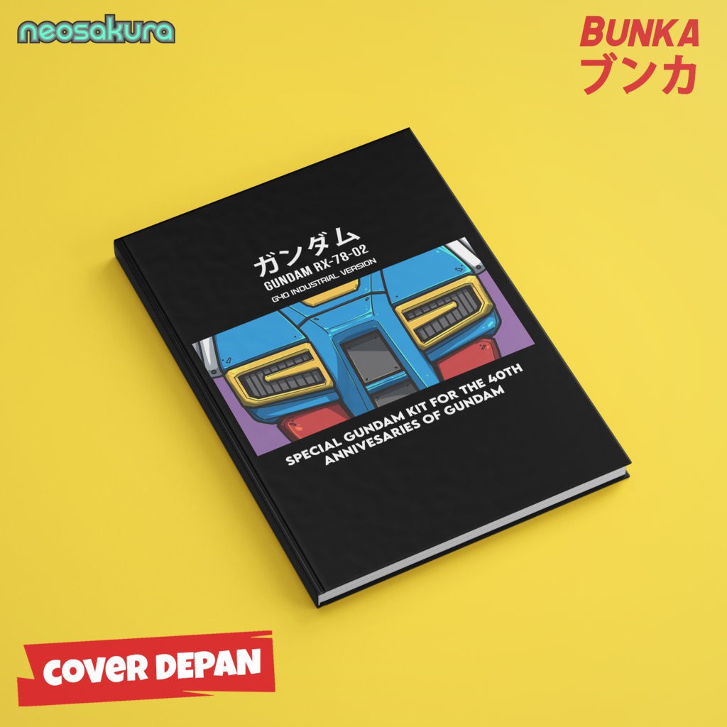 

Notebook Gundam RX78 G40 Industrial Version Hardover A5 Buku Tulis Catatan Note Agenda Planner