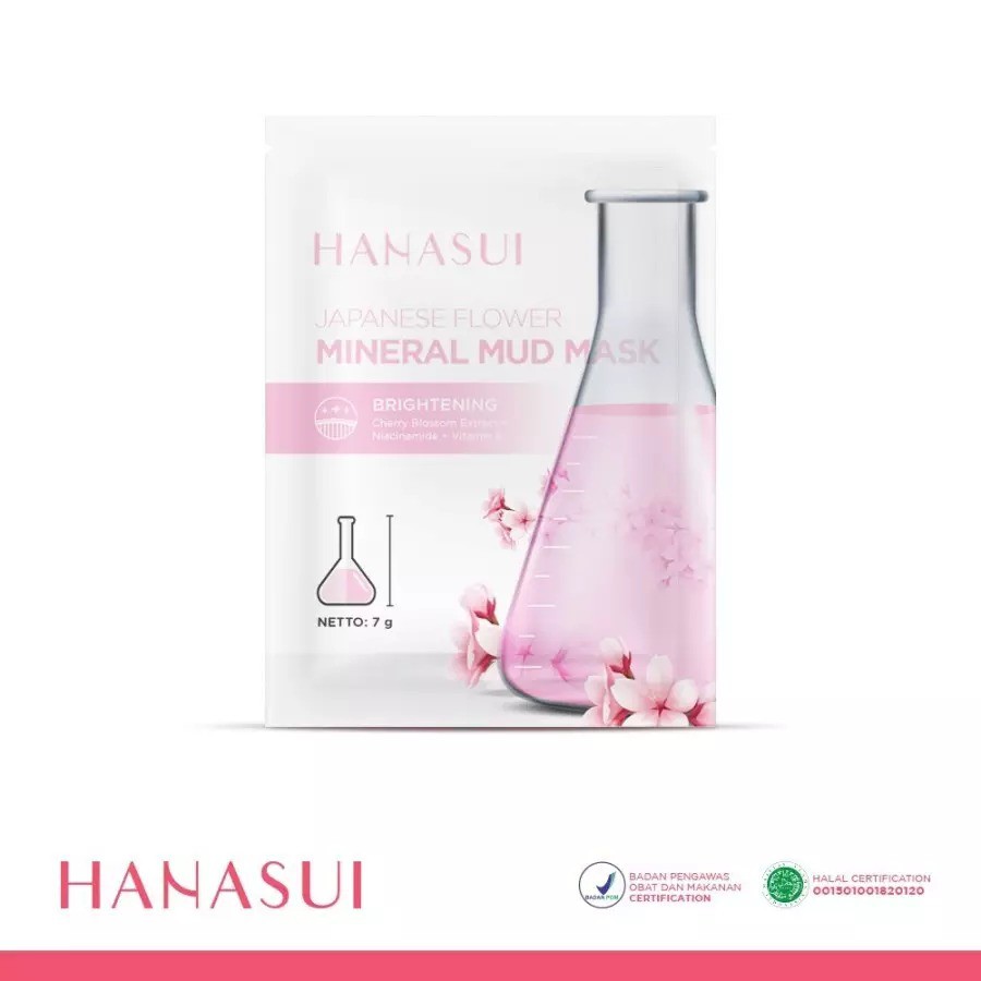 HANASUI Mineral Mud Mask | Masker Hanasui Masker Wajah by AILIN