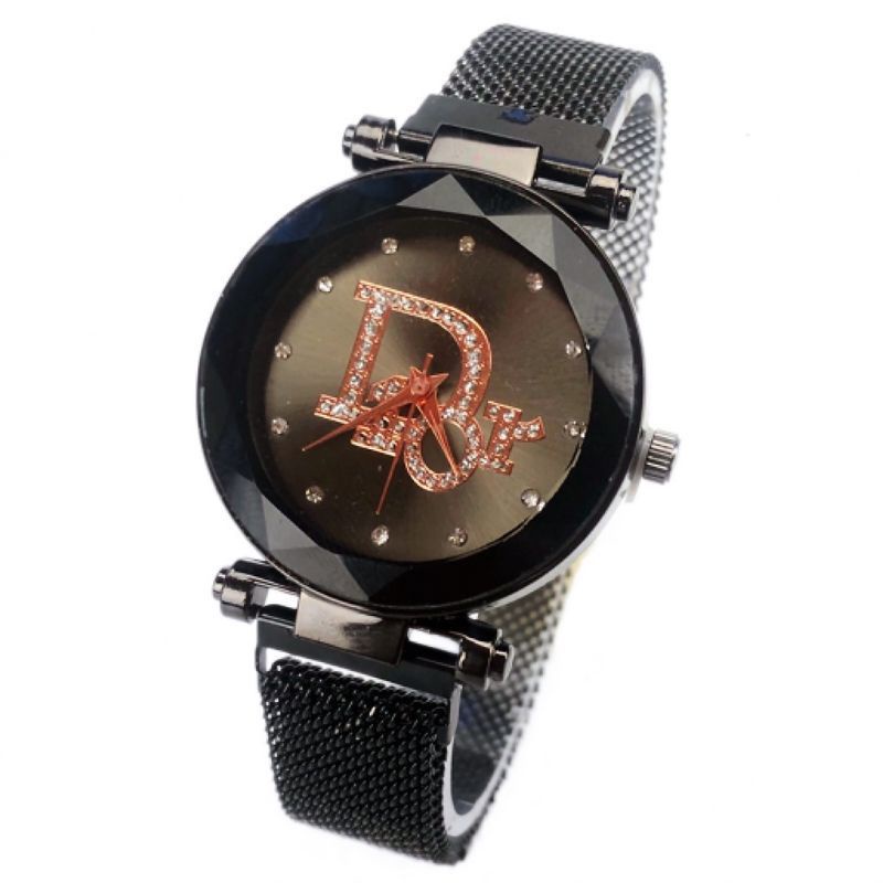 Jam wanita Rantai magnet-Dior hitam
