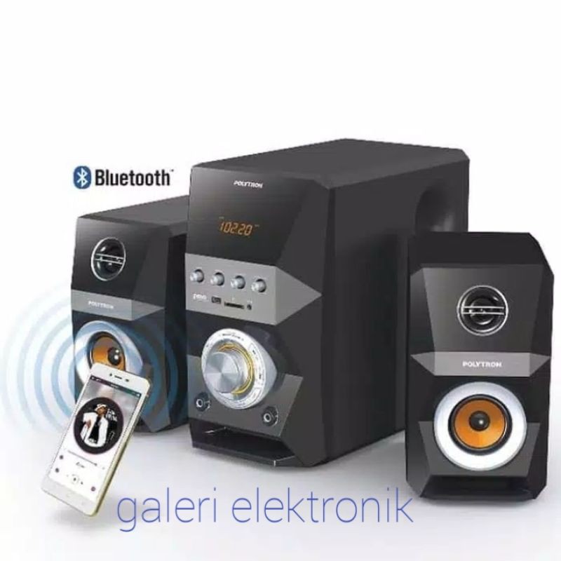 Speaker Polytron,karaoke,mic, bluetooth,usb,aux,radio,pma 9502/9522