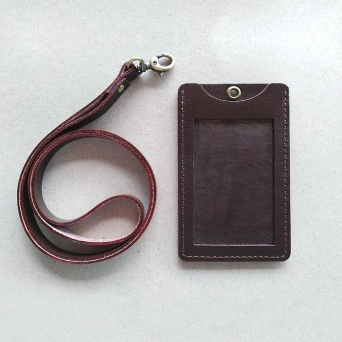 

BISA BAYAR DITEMPAT gantungan ID card kulit sapi asli id card holder name tag SPECIAL Kode 597